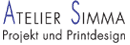 Atelier Simma, Projekt und Printdesign